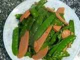 荷兰豆炒火腿肠