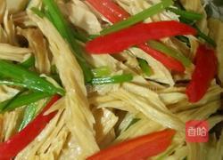 香芹炒腐竹的做法图解8
