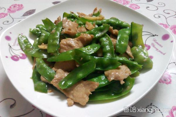 荷兰豆炒瘦肉的做法_菜谱_香哈网