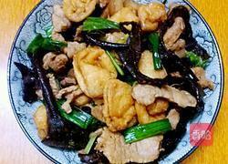 豆腐木耳炒肉的做法图解14