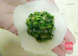 韭菜肉馅烫面蒸饺的做法图解4