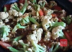 西红柿炒菜花的做法图解6