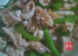 青椒鱿鱼的做法图解3