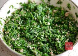 荠菜馅的饺子的做法图解3