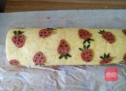草莓彩绘蛋糕卷的做法图解15