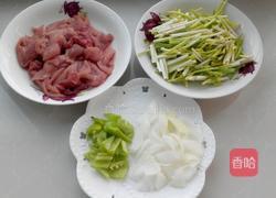 蒜爆肉片的做法图解1