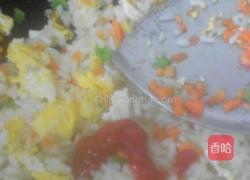 三色蛋炒饭的做法图解5