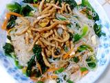 肉丝菠菜粉