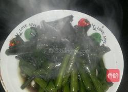 炝炒红菜苔的做法图解5