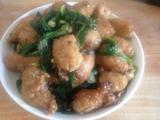 菠菜烧丸子