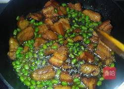 毛豆烧肉的做法图解5
