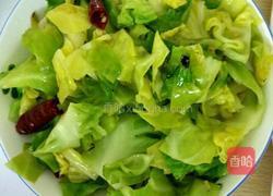 炒包菜的做法图解5