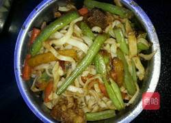 豆角焖面的做法图解4