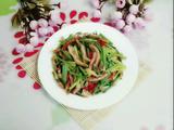 猪耳朵炒韭菜花