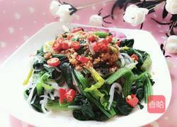 菠菜拌粉丝的做法图解5
