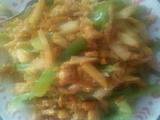 青椒土豆炒肉丝