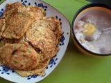 豆腐渣饼配板栗山药大米粥