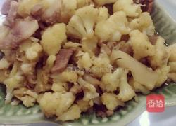 肉炒菜花的做法图解4