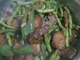 广式香肠炒豆角
