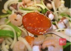 泰国风味炒章鱼虾仁的做法图解8