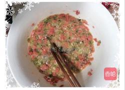 青椒火腿虾仁鸡蛋饼的做法图解2