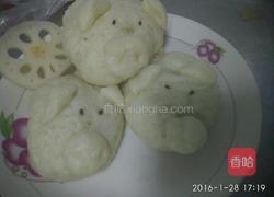梨藕豆沙包 的做法图解18
