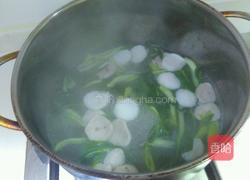 菜心丸子汤的做法图解6
