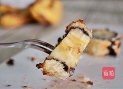 酥到掉渣的面包香蕉卷（无糖无油不用洗锅碗版）的做法图解8