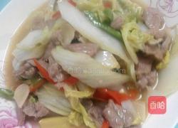 猪肉炒大白菜的做法图解4