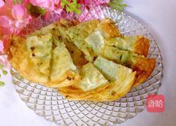 香酥葱油饼。。。饺子皮的华丽变身的做法图解11