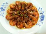 蒜泥红烧对虾