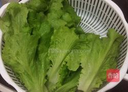 浇汁蚝油生菜的做法图解2