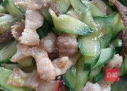 青瓜炒花肉的做法图解3