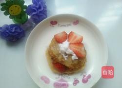 草莓奶油香蕉松饼的做法图解18