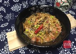 豆芽菜炒粉的做法图解12