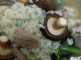 香菇青菜瘦肉粥