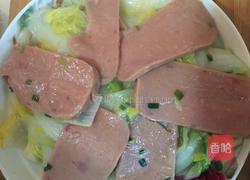 娃娃菜午餐肉的做法图解5