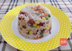 腊肠虾仁什锦炒饭的做法图解11