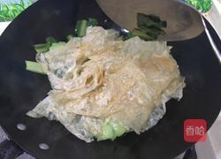青菜炒豆腐皮的做法图解8