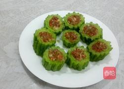 苦瓜酿肉的做法图解4