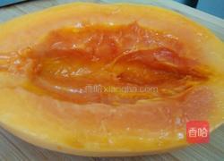 鲜浓木瓜汁的做法图解1