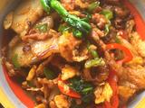 青椒肉丝炒年糕