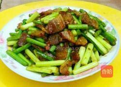 腊肉炒蒜苔的做法图解6