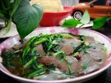 韭菜炒鸭血