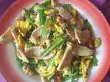 孜然芹菜炒鸡蛋