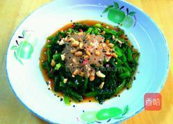 果仁菠菜拌麻酱的做法图解6
