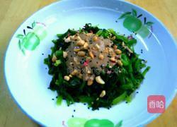 果仁菠菜拌麻酱的做法图解5