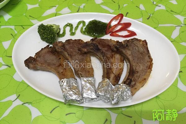 牛油煎羊排