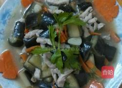 紫茄炒肉丝的做法图解9