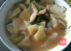 香菇白菜面片的做法图解7